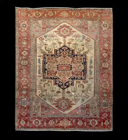 Tappeto Serapi, Persia seconda metà del secolo XIX. Decoro con grande...