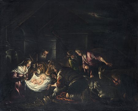 Scuola bassanesca della fine del secolo XVII - inizi XVIIINativitàOlio su...