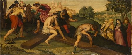 Scuola italiana del secolo XVICristo prossimo alla crocifissioneOlio su...