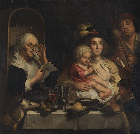 Artista nordico della fine del secolo XVII - inizi XVIIIConcertino di...