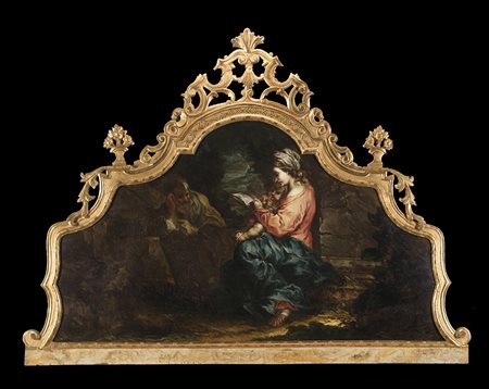 Giuseppe Pianca (Agnona 1703 - Milano 1760)Riposo durante la fuga in...