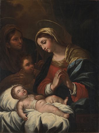 Scuola italiana del secolo XVIIMadonna con Bambino, Sant'Anna e San...