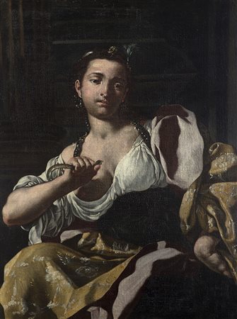 Jacopo Cestaro (Bagnoli Irpino 1718 - Napoli 1785)(attr.)CleopatraOlio su...