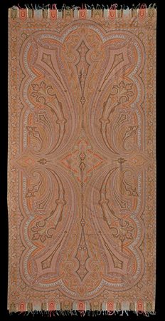 Scialle Kashmir, Francia, seconda metà del secolo XIX. Tessuto a mano in lana...