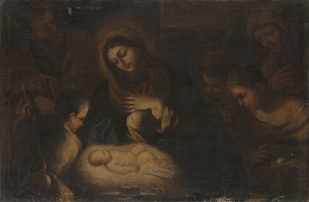 Scuola dell'Italia meridionale della fine del secolo XVIIAdorazione del...