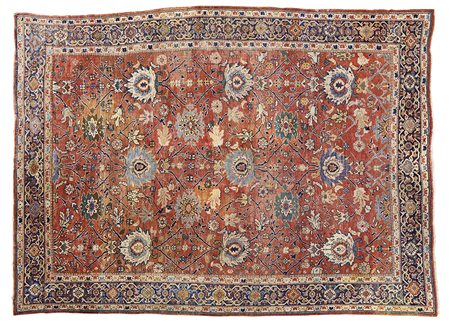 Tappeto Sultanabad, Persia inizio secolo XX. Decoro "all-over" con grandi...