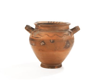 STAMNOS DAUNIO DATAZIONE: V-IV sec. a.C. MATERIA E TECNICA: argilla figulina...