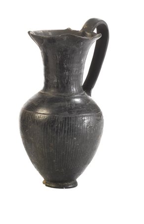 OINOCHOE IN BUCCHERO Tipo Rasmussen 1979, 3a DATAZIONE: fine VII sec. a. C....