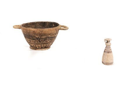 SKYPHOS E ARYBALLOS ETRUSCO CORINZI DATAZIONE: VI sec. a. C. MATERIA E...