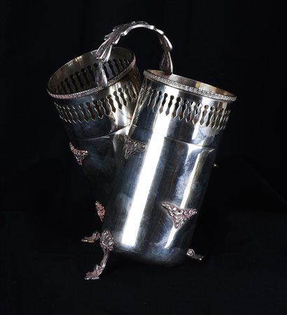 PORTA GRISSINI IN ARGENTO h cm 17,5 gr 308