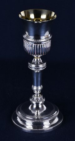 CALICE DA MESSA calice in argento bulinato e cesellato Napoli, fine XVIII...