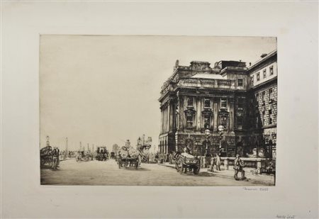 Francis Dodd WESTMINSTER Acquaforte e puntasecca. mm 183x287. Foglio: mm...