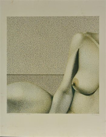 Franco Sarnari FRAMMENTI Litografia. mm 445x415. Foglio mm 660x550. Firmata a...