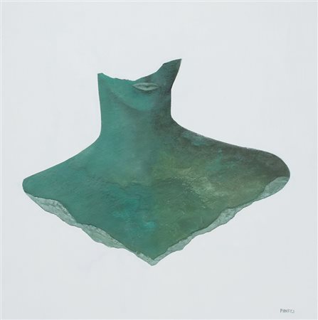 Massimo Panfili Perugia 1959 Busto 2017 Tecnica mista su tavola 50x50...