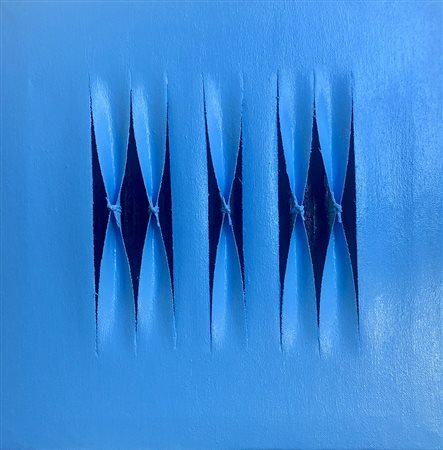 Calogero Salemi Racalmuto (AG) 1966 Squarci di rosso 2019 mista su tela 30x30...