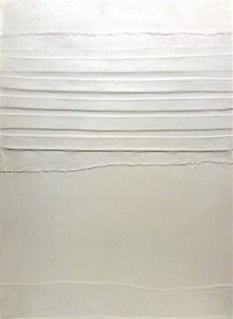 Franco Baldessari Roncegno Terme 1953 Monocromo bianco 2018 Tecnica mista su...