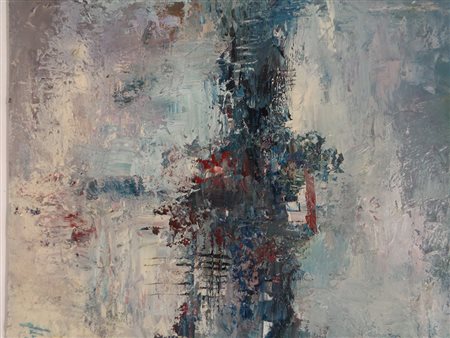 Zagog Cavarzere 1946 Sensazioni blu 2018 Olio su tela 50x60 Certificato di...