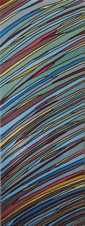 Gennaro Mele Napoli 1972 Luce 2014 smalto su tela 80x30 Certificato di...