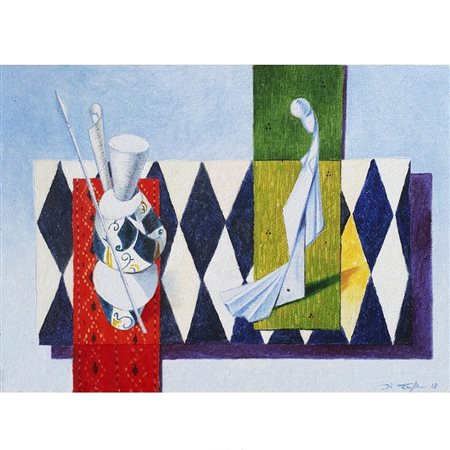 Francesco Di Traglia Cassino 1 Madre e figlia al balcone o la sposa 2018 Olio...