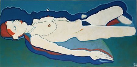 Mariarita Valussi Albenga 1957 L'ombra 2017 olio su tela 50x100 Certificato...