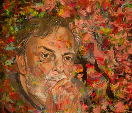 claudia matilde garofalo Milano 1972 Gino 2018 acrilico su tela 76x87...