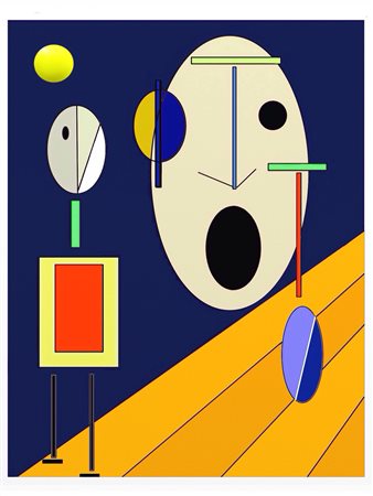 Carmine Fratto Soveria Simeri 1956 Stupore 2011 Pittura digitale 88x70...