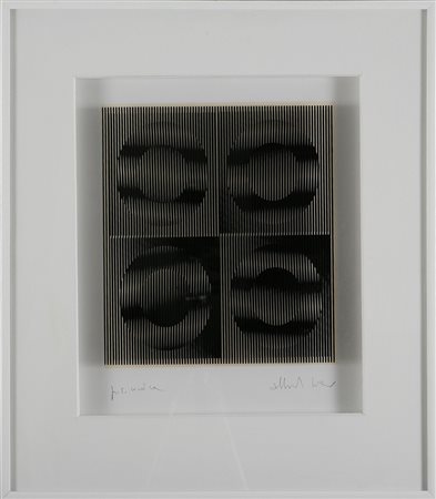 BIASI ALBERTO (n. 1937) Senza titolo. Doppia serigrafia su pvc trasparente e...