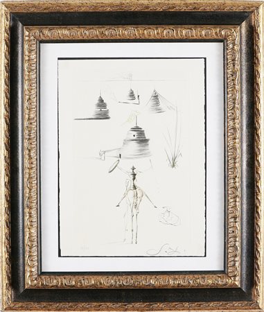 DALI' SALVADOR (1904 - 1989) Don Quichotte. Acquaforte, cm 33x45. Misure...