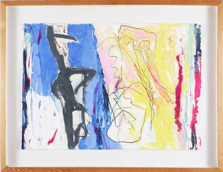 ESPOSITO ENZO (n. 1946) Carta n. 3. 1984 Tecnica mista su carta, cm 70x50. Al...