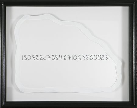 PISTOLETTO MICHELANGELO (n. 1933) Frattali. 2000 Smalti su specchio sagomato,...