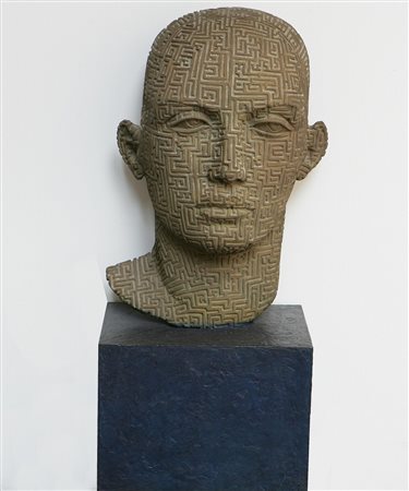 RABARAMA (n. 1969) Labirinto mentale. 2000 Bronzo, cm 40x90x28. Opera...
