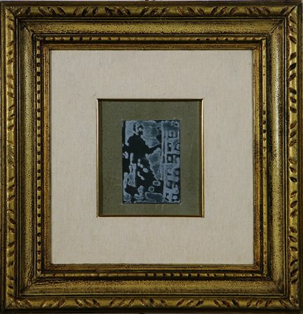 BARATELLA PAOLO (1935 - 2000) Oh specchio delle mie brame. Olio su masonite,...