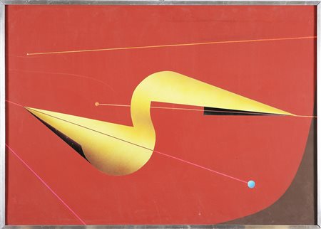 DE GASPERI FILIPPO (n. 1928) Scambio di Energia. 1979 Tecnica mista su tela,...