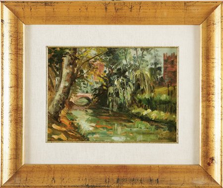 DECCA DINO (1935 - 2005) Castelfranco Veneto. 1963 Olio su faesite, cm...