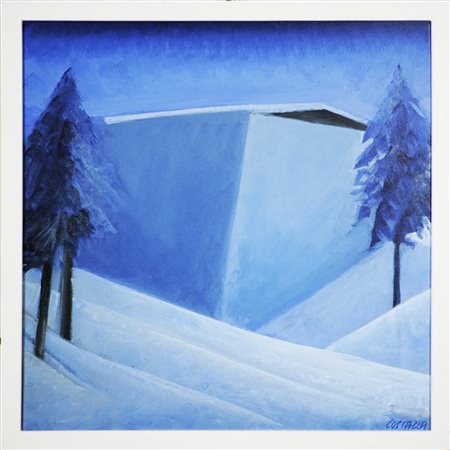 COSTAZZA JOSEF (n. 1950) Winter. 2011 Acrilico su tela, cm 40x30. Autentica...