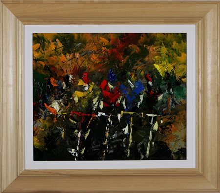 TORALDO FRANCESCO (n. 1960) Giro. 2012 Olio su tavola, cm 55x46. Autentica...