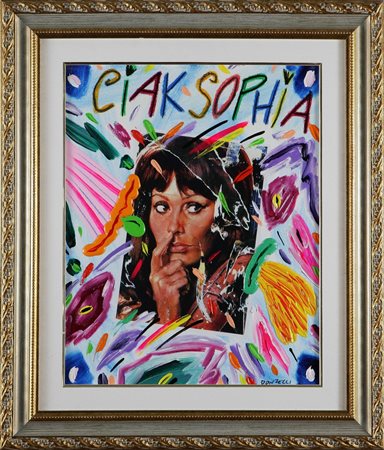 DONZELLI BRUNO (n. 1941) Ciak Sofia. Olio su tela, cm 40x50. Autentica...