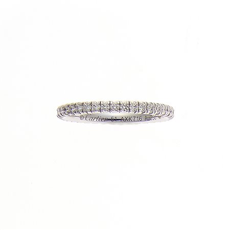 Cartier Anello eternelle in oro bianco 18kt e diamanti taglio brillante per...