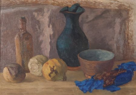 ONOFRIO MARTINELLI (1900-1966) Natura morta 1940 circaolio su cartone cm 36...