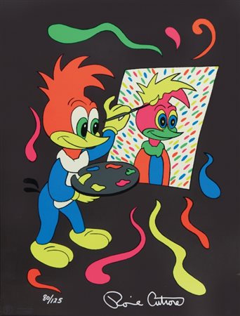 RONNIE CUTRONE (1948-) Putting Your Face On (Woody Woodpecker) 1989...
