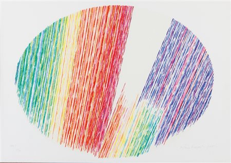 PIERO DORAZIO (1927-2005) Composizione 1985serigrafia su cartoncino Fabriano...