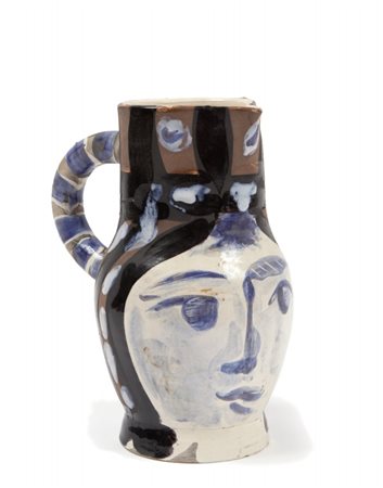 PABLO PICASSO (1881-1973) Senza titolo brocca in ceramica h cm 22...