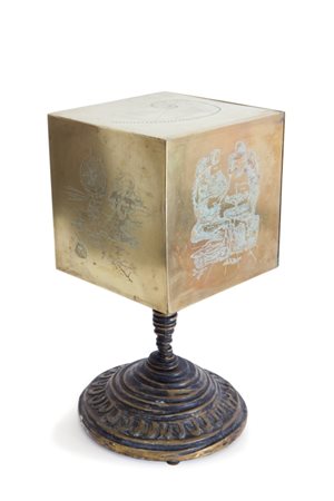 SALVADOR DALI' (1904-1989) Les cinq poliedres (Cube) 1980 circadalla serie...