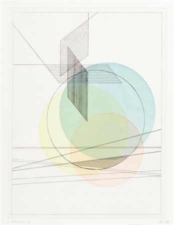 LUIGI VERONESI (1908-1998) Senza titolo (Composizione) 1985acquaforte e...