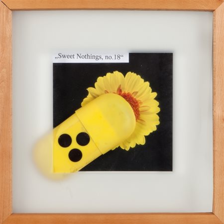 BEN PATTERSON (1934-2016) Sweet Nothings no.18 2004collage cm 32x32firmato e...