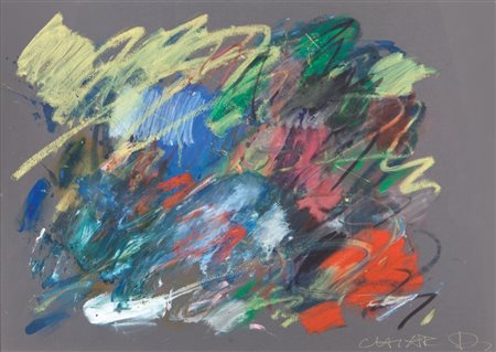 GIUSEPPE CHIARI (1926-2007) Senza titolo (anni 2000)tecnica mista su carta cm...