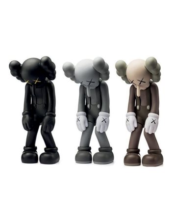 KAWS (1974-) Small Lie (Brown); Small Lie (Black); Small Lie (Grey)...