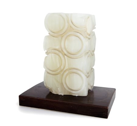 PIETRO CONSAGRA (1920-2005) Senza titoloalabastro cm 18x9 5x9esemplare...