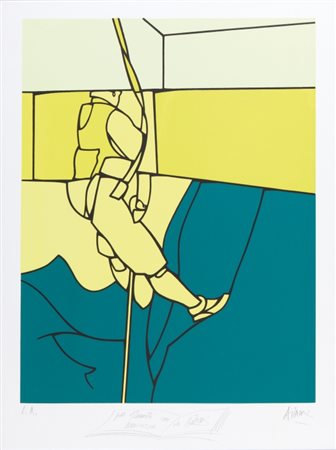 ADAMI VALERIO (1935-) Senza titolo 1990litografia cm 76x57esemplare...