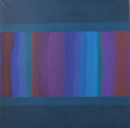 BARBINI LUIGI (1952-) Senza titolo 1975olio su tela cm 80x80sul retro:...